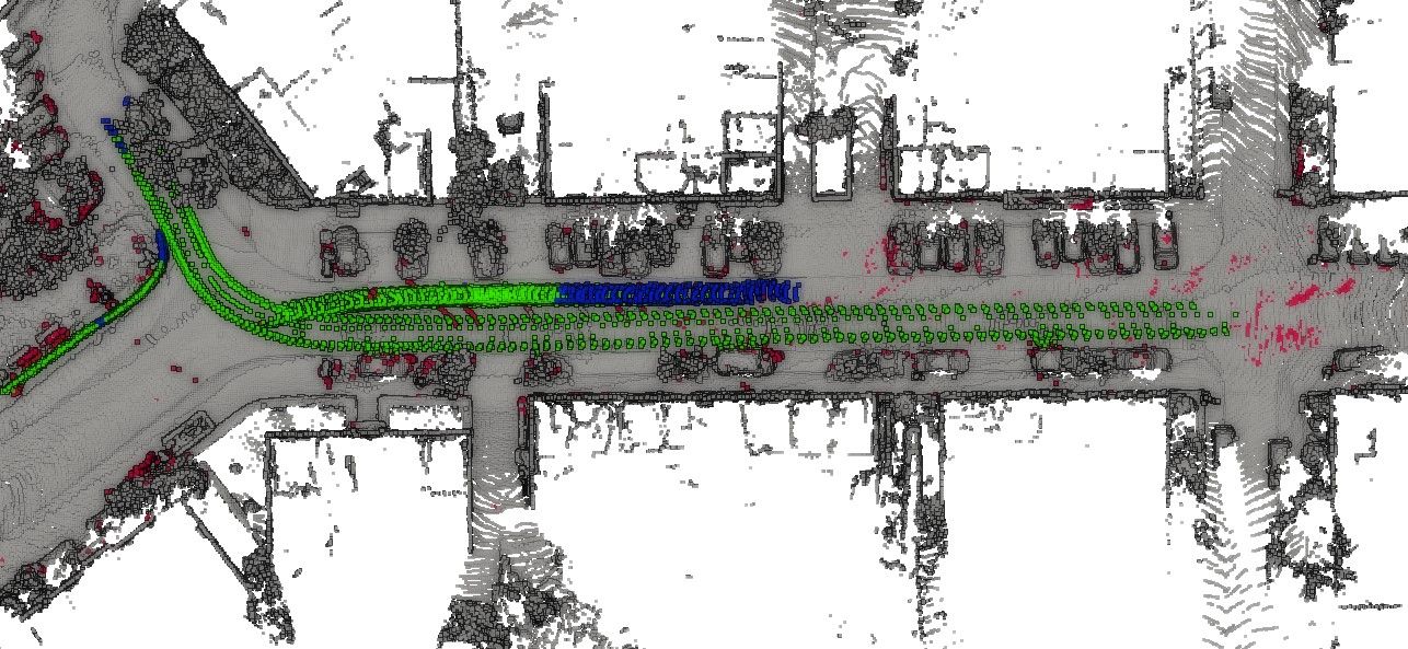 DUFOMap dynamic object removal result