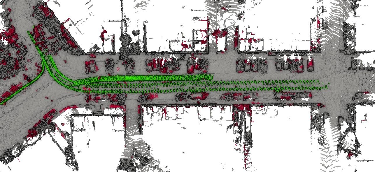 ERASOR dynamic object removal result