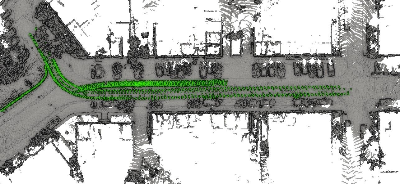 Ground truth dynamic object removal result