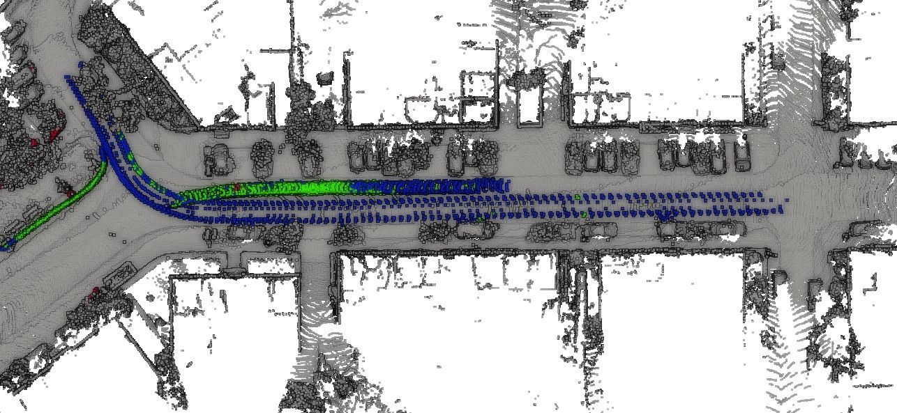 HMM-MOS dynamic object removal result