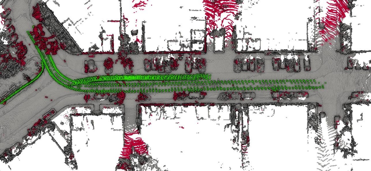 OTD dynamic object removal result